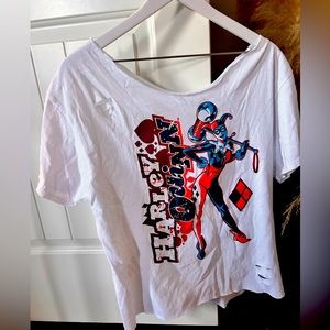 Off the should T shirt